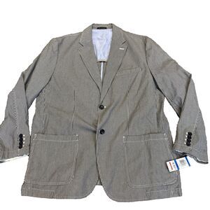 NEW Club Room Nantucket Mens 100% 2-Button Blazer Sport Coat W/Blue Sz X-Large